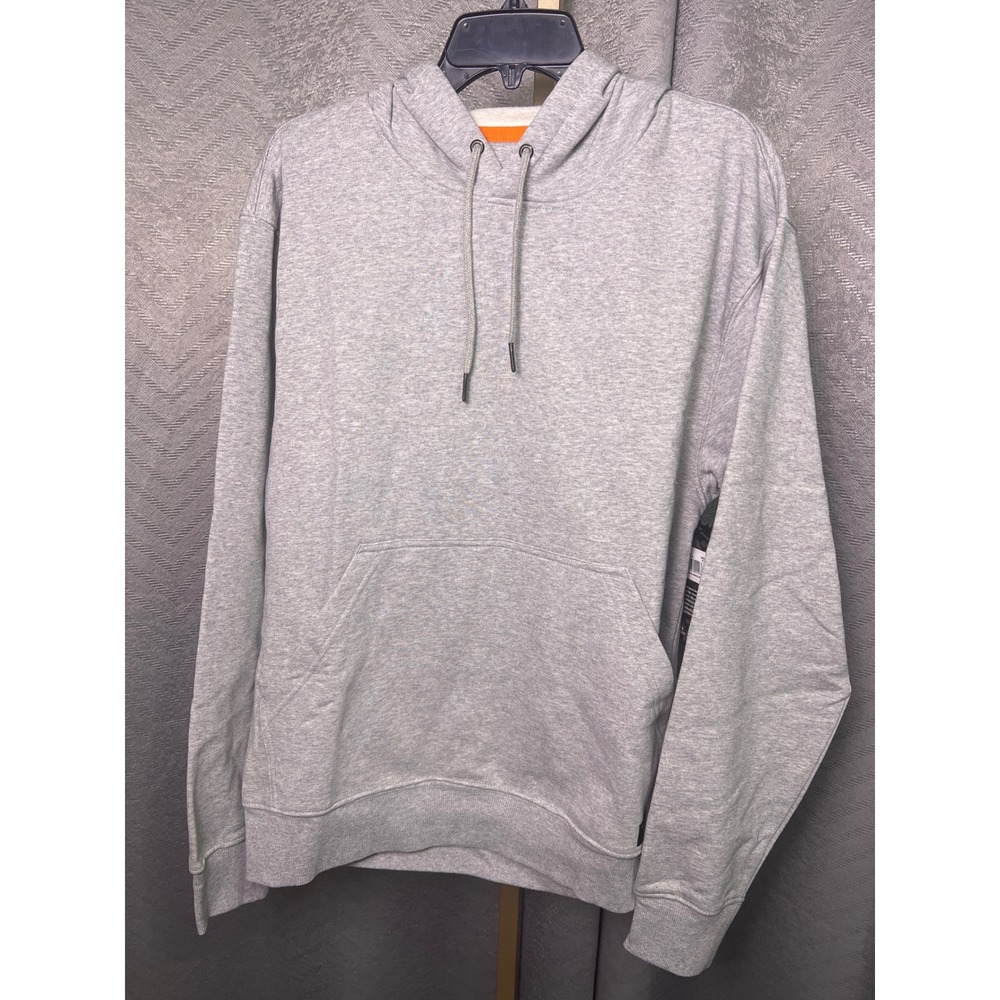 NWT Dickies Traeger‎ Hoodie Sweatshirts Men's Heather Gray w/ Orange Logo Sz M